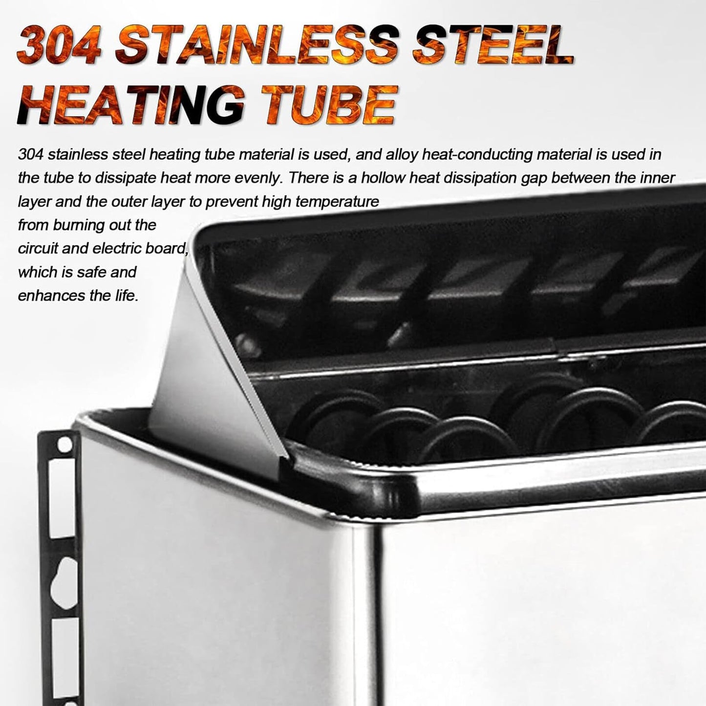 Hiedmeil 220V/380V Electric Sauna Heaters Stove Dry Steam Sauna Bath 6KW 8KW 9KW Sauna Heater for Home Hotel Spa Outdoor Sauna Hot Tent Stove Portable Stove Heater (9kw)