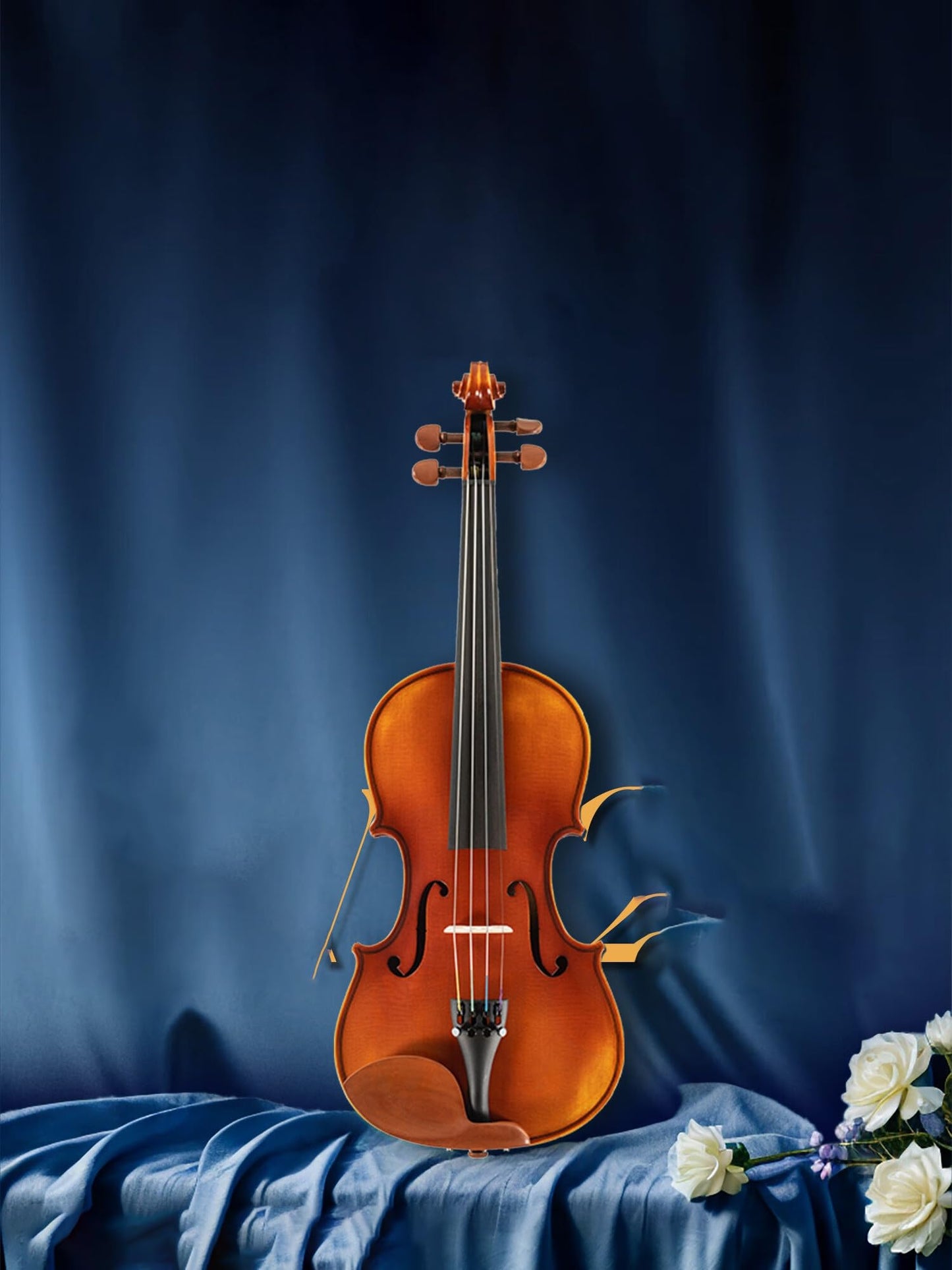 A Full Sized Handmade Solid Wood Violin Perfect For Beginners And Competition Grade Players. Violins Set(4/4)