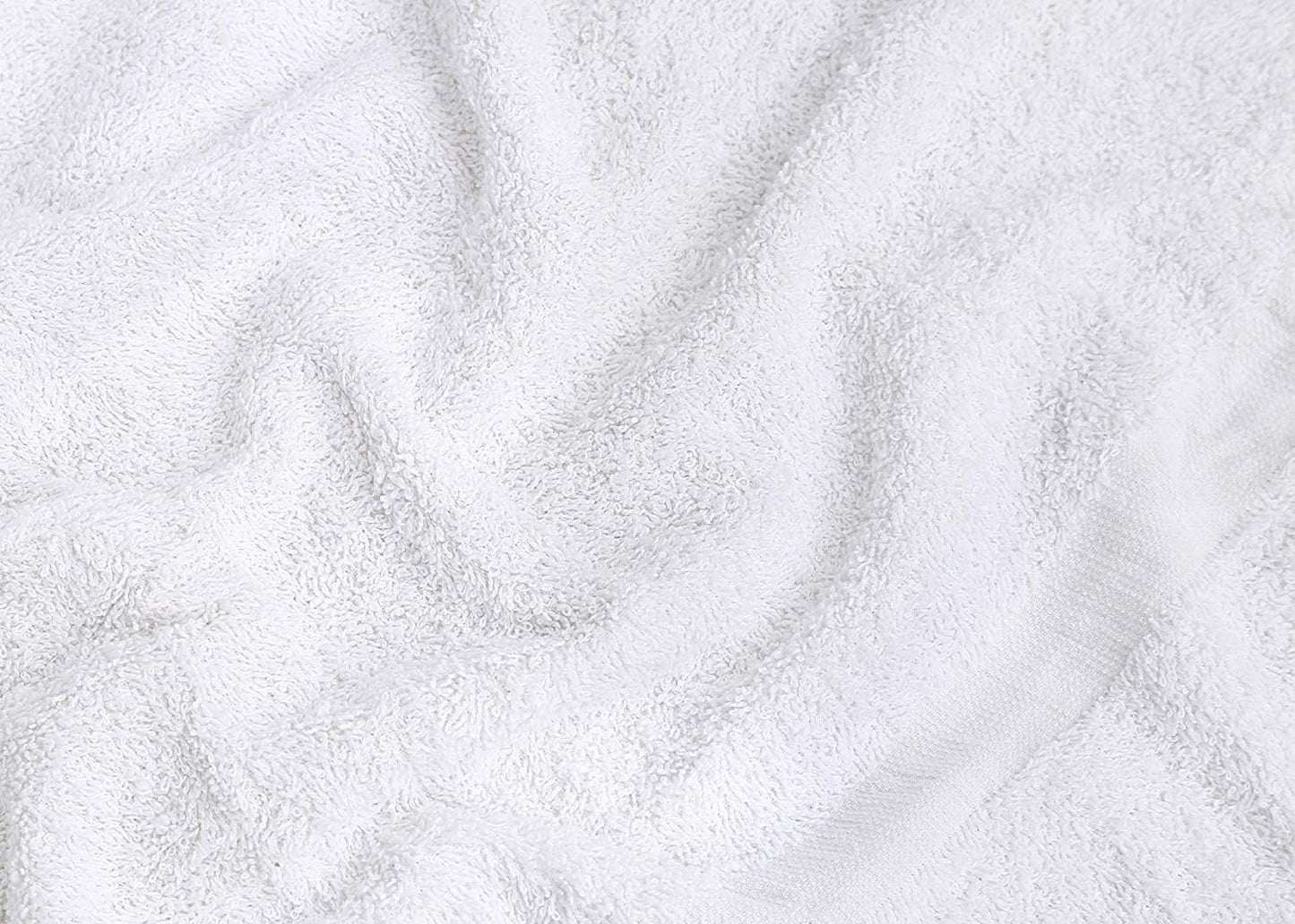 12 Pack (22x44 Inches) GOLD TEXTILES Bulk Bath Towels White Economy Light Weight Easycare