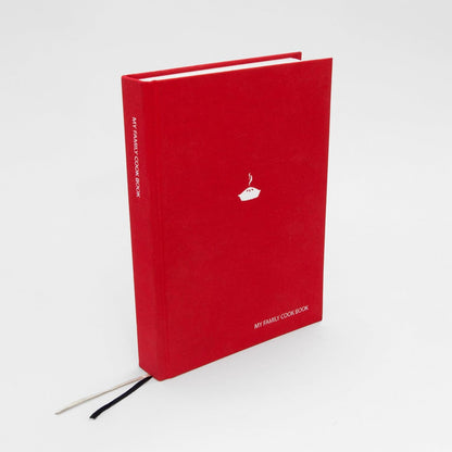 Suck UK My Family Cookbook | Blank Recipe Book to Write Your Own Recipes | Red Family Recipe Book