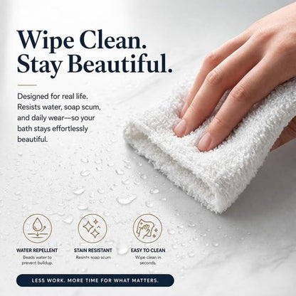 EHZNZIE Heavy Duty Shower Curtain Liner - Waterproof PEVA with 3 Weighted Magnets | 72x72 Inches