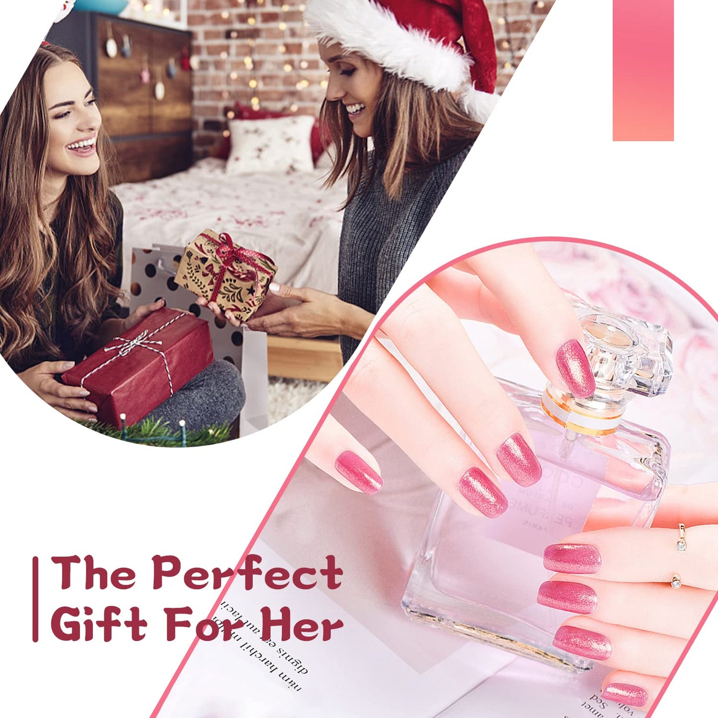 JODSONE Gel Nail Polish Kit with U V Light 32 Colors Gel Polish Nail + 4 Functional Adhesive Bottles Kit Soak Off Manicure Tools Gifts for Women