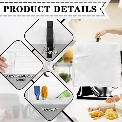 Sunflower Butterfly Stand Mixer Cover for 6-8 Quart Kitchen Aid, Washable Dustproof for Tilt Head & Bowl Lift Models