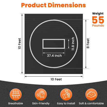 KAOSHAN Wrestling Mat - Foam or Inflatable Wrestling Mats for Home, Jiu Jitsu Mats Kids, Thick Training Exercise Mats for BJJ, Grappling, Judo, Martial Arts, Boxing, Yoga, MMA