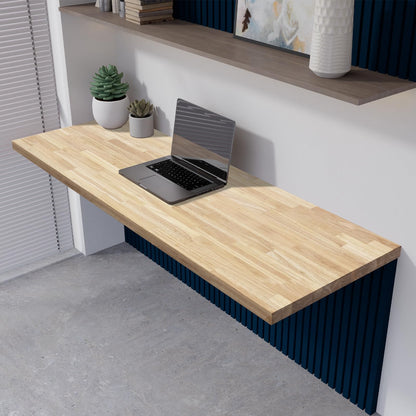 Howizz Butcher Block Countertop 60 x 25 x 1.5 in Thick - Hevea Unfinished Solid Wood Table Top, Wood Countertop for Desk Top, Workbench Top, Kitchen Countertop