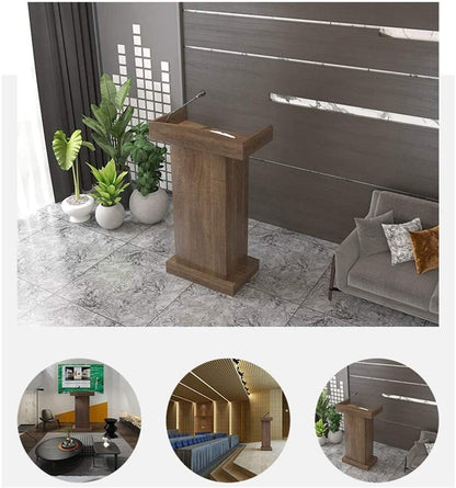 CAMBOS Lectern Podium Stand, Lectern Podium Stand,Lectern Podium Ceremonial Lectern Desk Simple Modern Welcome Shopping Guide Reception Customer Desk Host Stage