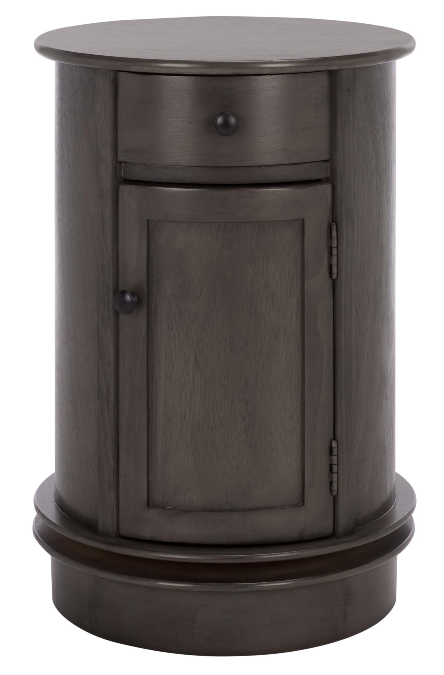 SAFAVIEH Furniture - Tabitha 1-Drawer Accent Table - Black - Solid Wood - Farmhouse Storage Design - Ideal for Living Room, Entryway, Home Office, 17.7"W x 17.7"D x 26"H - Fully Assembled (AMH5712H)