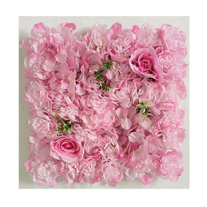 JIIPOREGJ Artificial Flowers Wall,for Home Wedding Party Photo Backdrop Decor,Pink,15pcs