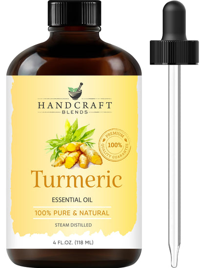 Handcraft Blends Lavender Essential Oil – Huge 4 Fl Oz – 100% Pure and Natural – Premium Grade Essential Oil for Diffuser and Aromatherapy, Skin, Massage, Candle and Soap Making Fragrance