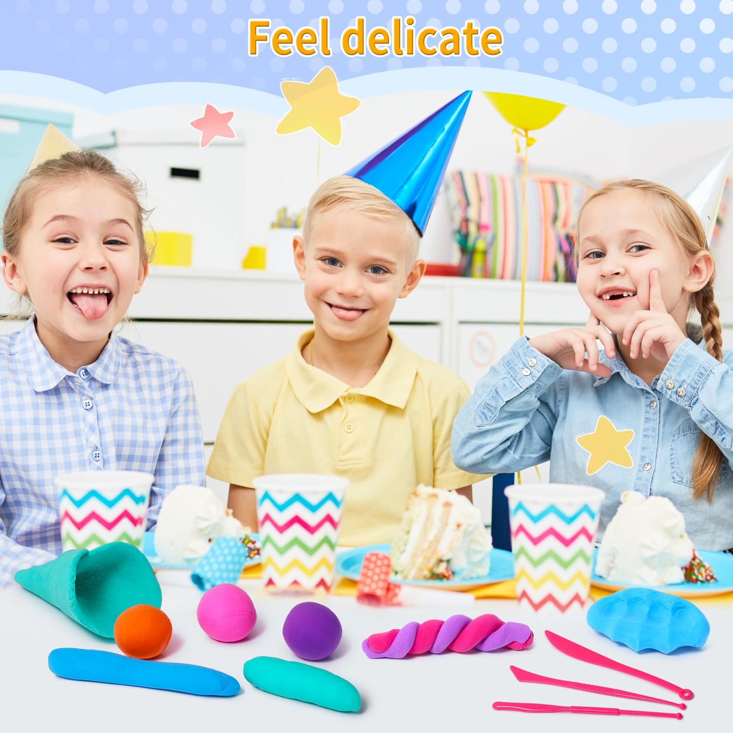 Air Dry Clay Kit, 36 Colors Modeling Clay with Tools, Ultra Light, Safe and Non-Toxic 36 Colors with 3 Sculpting Tools