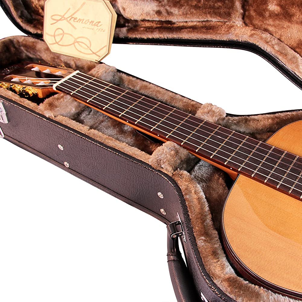Kremona Fiesta F65CW-SB – Acoustic/Electric Nylon String Guitar – Handmade in Europe – Deluxe Hardshell Case Included