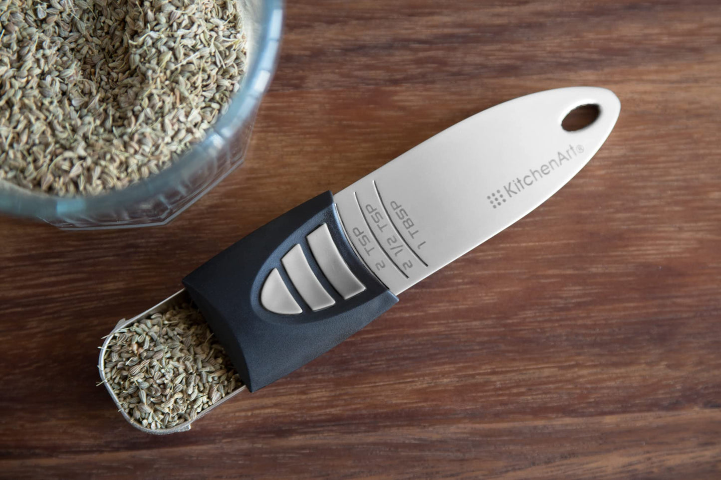 KitchenArt Stainless Steel Pro Adjust-A-Tablespoon, Adjustable Tablespoon