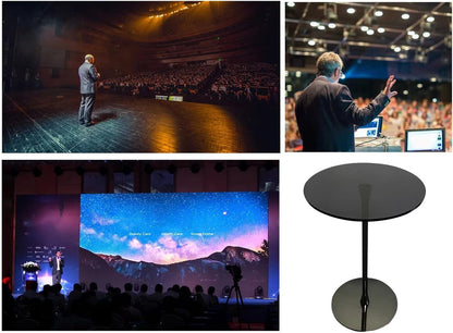 DHXIAMZ Acrylic Podium Lecture Table Floor Lectern Podium Standing Desk Host Stage Conference Pulpit Stand Podium School Church Office Lectern Stand with Multi-Purpose Platform