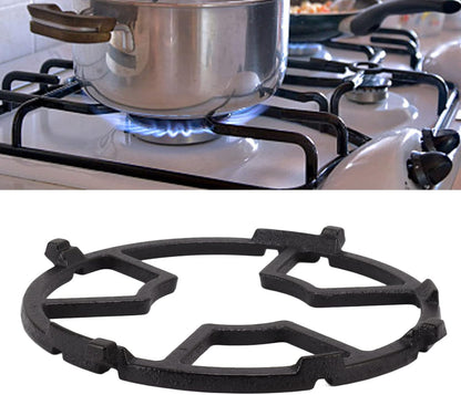 Cast Iron Wok, Non Slip Black Cast Iron Stove Rack for Frying Pans, Craft Pans, Carbon Steel Pans
