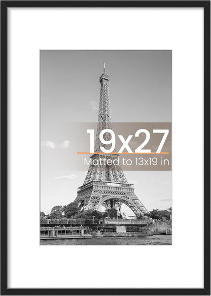 19x27 13x19 19 27 1 Pack upsimples Poster Frame, Display Pictures with Mat or x Without, Wall Hanging Puzzle Frames