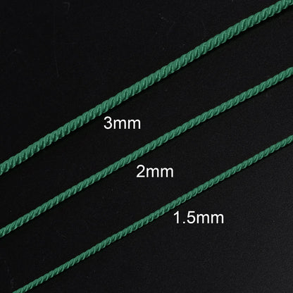 HARFINGTON Twisted Nylon Twine Thread Beading Cord 3mm 7M/23 Feet Extra-Strong Braided Nylon String for Crafting Bracelets Jewelry Making, Grey