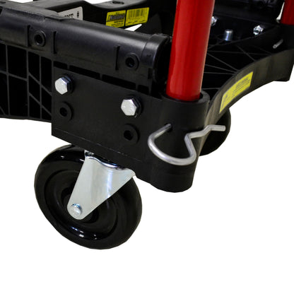 Milwaukee Hand Trucks 40611 Nylon Convertible Truck with 10-Inch Pneumatic Tires
