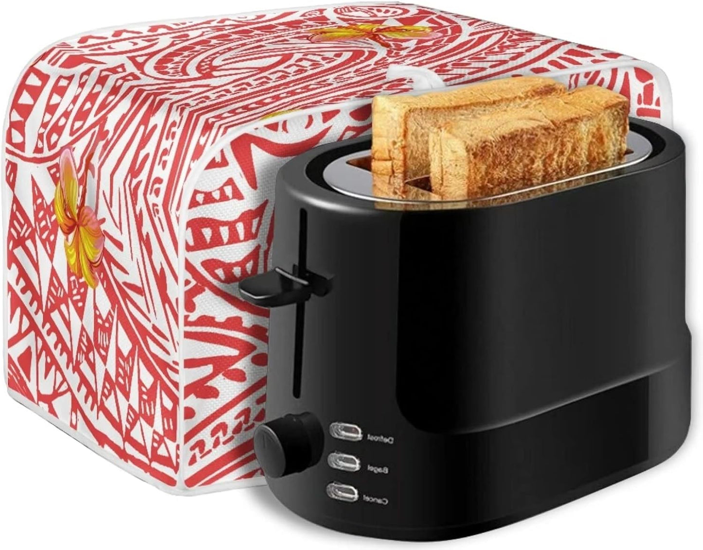 Polynesia Flower Durable Toaster Cover, Washable Dustproof Small Appliance Protection
