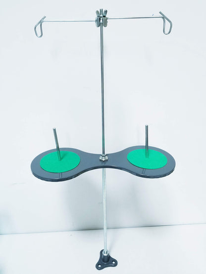 2 Cone and Spool Stand Thread Holder with Sturdy Metal Base, for Industrial Sewing Machines