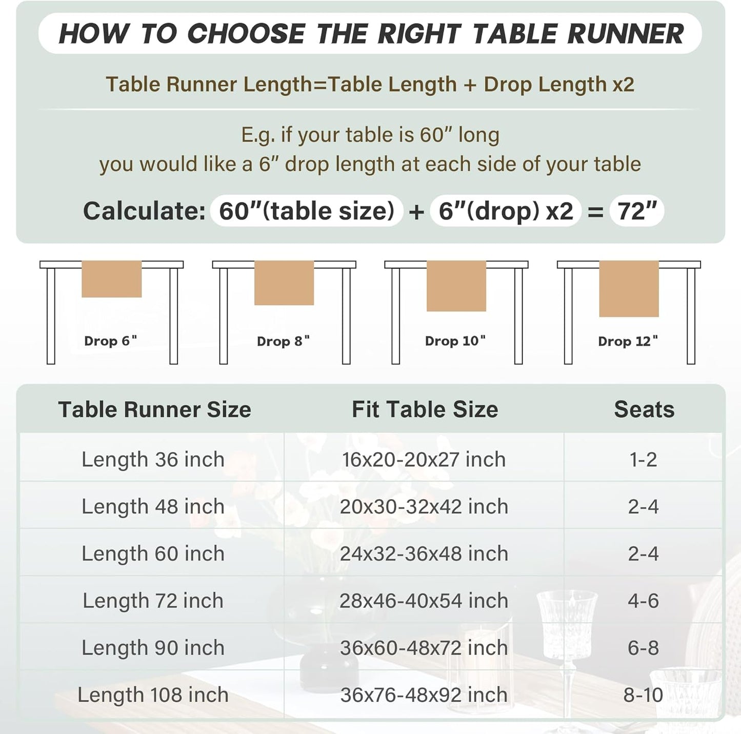 13x72 Inch Farmhouse Rustic Faux Linen Table Runner Neutral Coffee Table Runners Double Layer Reversible Rectangle