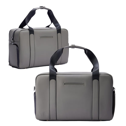 The FTL Lite Mens Gym to Office Bag - 17L Briefcase Gym Bag Hybrid with Shoe Compartment & 16" Laptop Sleeve - Executive Daily Carry & Overnight Duffel for Athletic Business Pros - Gray