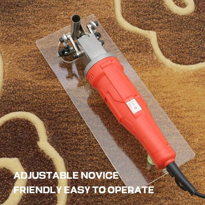 Carpet Carving Machine, Carpet Tufting Gun Kit, Professional V-Shaped Texture Making Tool for Handmade Rug Craft, with Acrylic Auxiliary Plate