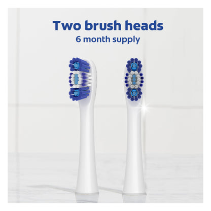 Colgate 360 Floss Tip Sonic Powered Battery Toothbrush Refill Pack - 2ct