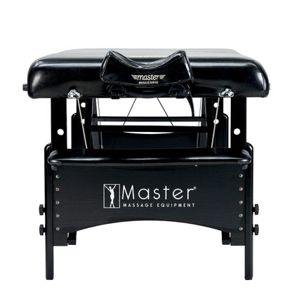 Master Massage 30” Galaxy Therma Top Portable Massage Table for Professional& Home Use, Adjustable Height Travel Massage Bed, Salon Beauty Spa Tattoo Lash Bed with Accessories (Black)
