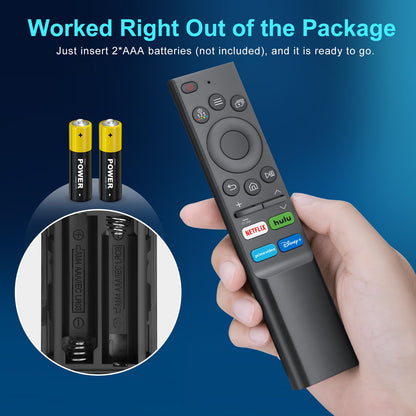 Voice Remote Only for TCL-Google-TV-Remote-Control Replacement,RC813 Remote Compatible with TCL 4k QLED/UHD/QD-Mini LED Series Smart TVs(Not for Fi & Roku TVs)