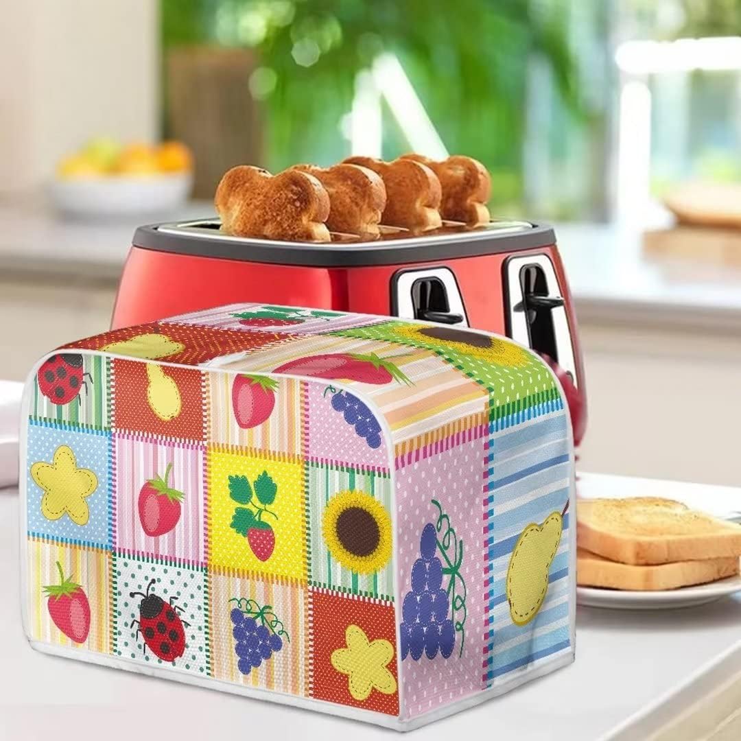 Pink Peony Toaster Cover, 2 Slice Washable & Waterproof Small Appliance Cover for Kitchen, Gift for Women