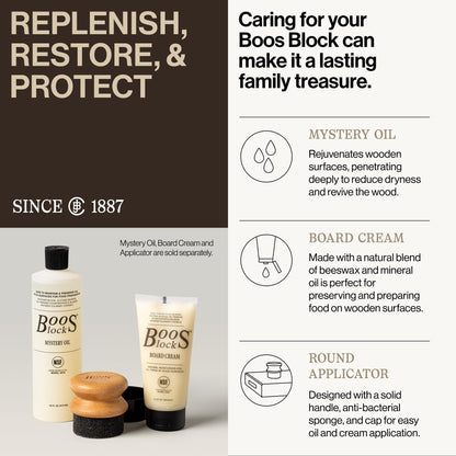 John Boos R-Board Series Rectangular Wooden Walnut Cutting Board 24”x18” – 1.5” Thick, 17-lb Reversible Butcher Block with Edge-Grain & Finger Grips – Made in the USA