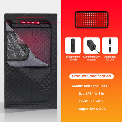 Smartmak Portable Steam Sauna, Personal Steam Sauna Box, Indoor Steam Sauna for Home, with 4L 1600W Steamer, Remote Control, Folding Chair (Black, 47.24 * 35.43 * 62.7 inch)