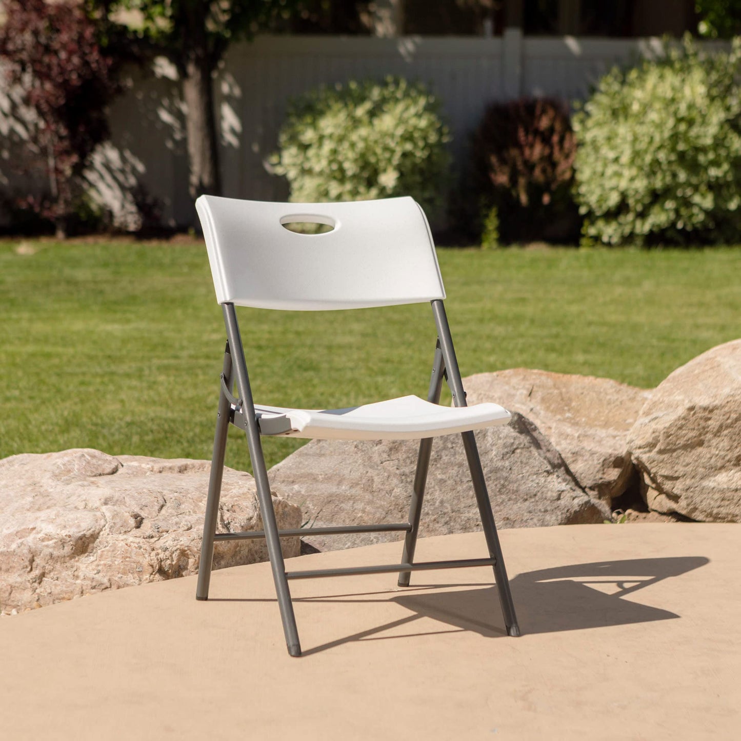 Lifetime 80739 Pack Folding Chairs, White x 4