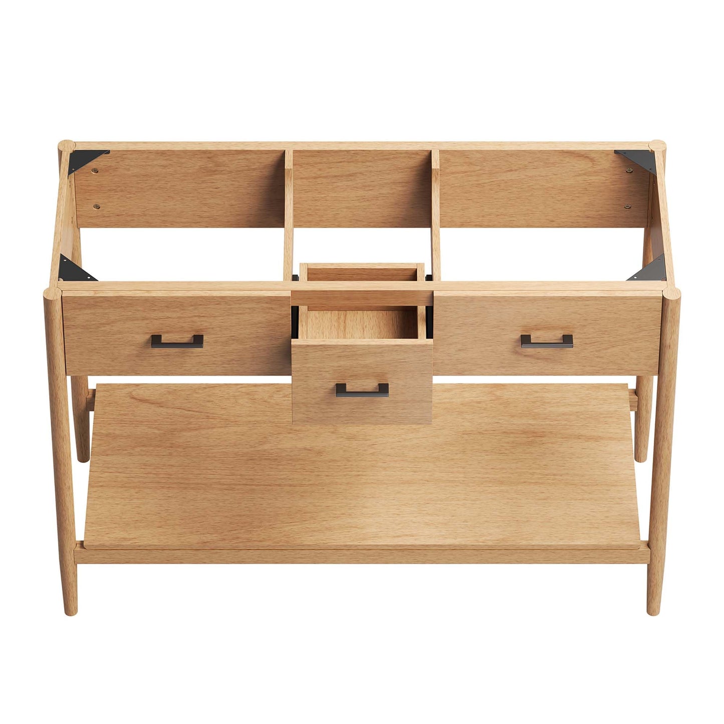 Modway EEI-6356-NAT Zaire 48” Double Sink Compatible Bathroom Vanity Cabinet (Sink Basin Not Included), Natural