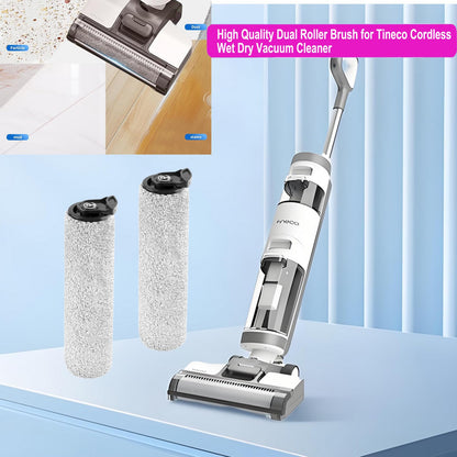 PELLYDA Roller Brush Replacement Parts Compatible with Tineco iFloor 2, iFloor 3,Floor One S3 Cordless Wet Dry Vacuum Cleaner.(iFloor Accessories Replacement Roller Brush 2 Pack)