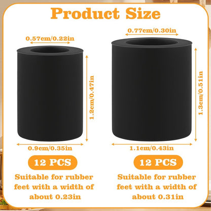 24 Pcs Trivet Rubber Feet Replacement, Stick on Small Rubber Feet Pads for Coaster, Electronics, Cutting Board Non Slip, Sink Grid, Instant Pot Trivet