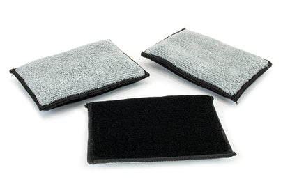 Scrub Ninja - Scrubber Sponge (5" x 3") Black/Gray - 3 Pack.