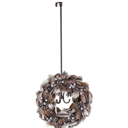 InterDesign Axis Easy Reach 24" Quad Hook, Over the Door Towel Holder or Coat Rack for Bathroom, Bedroom, Office Closet Storage, 4.7" x 3.8" x 24", Bronze