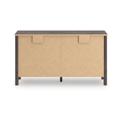 Signature Design by Ashley Symarro Casual 6-Drawer Dresser with Walnut Finish, Dark Brown