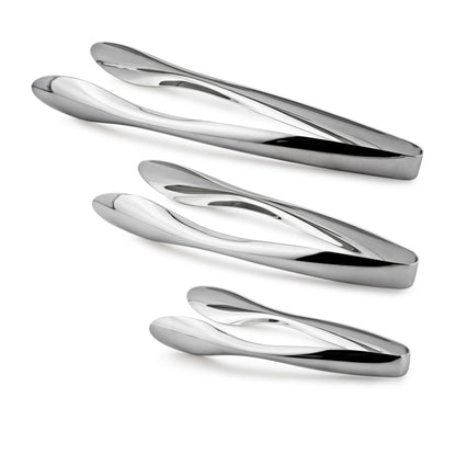 Cuisinox Polished Stainless Steel Serving Tongs, 9.5"