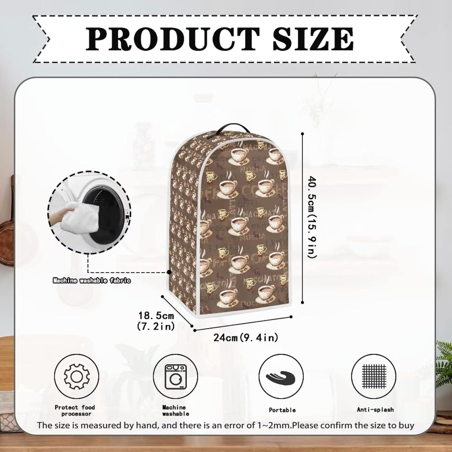Small Appliance Covers, Soft Blender Covers, Washable Food Processor Covers for Coffee Machines, Toasters