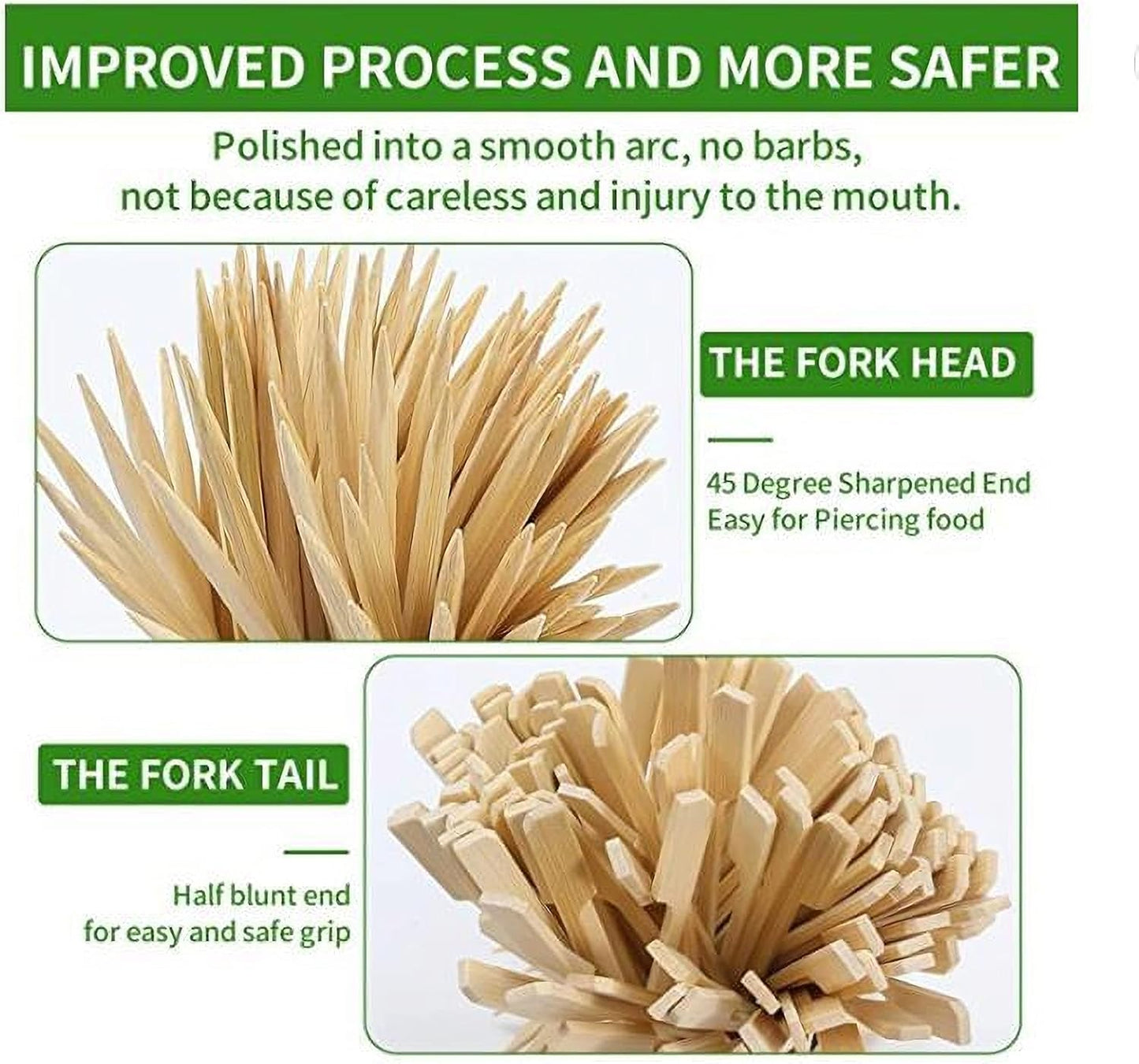 4.7 Inch Bamboo Skewers For Appetizers, 1000PCS Cocktail Picks, Fancy Flat Toothpicks For Appetizers, Bamboo Sticks For Party Sandwich Fruit Charcuterie Boards Accessories.
