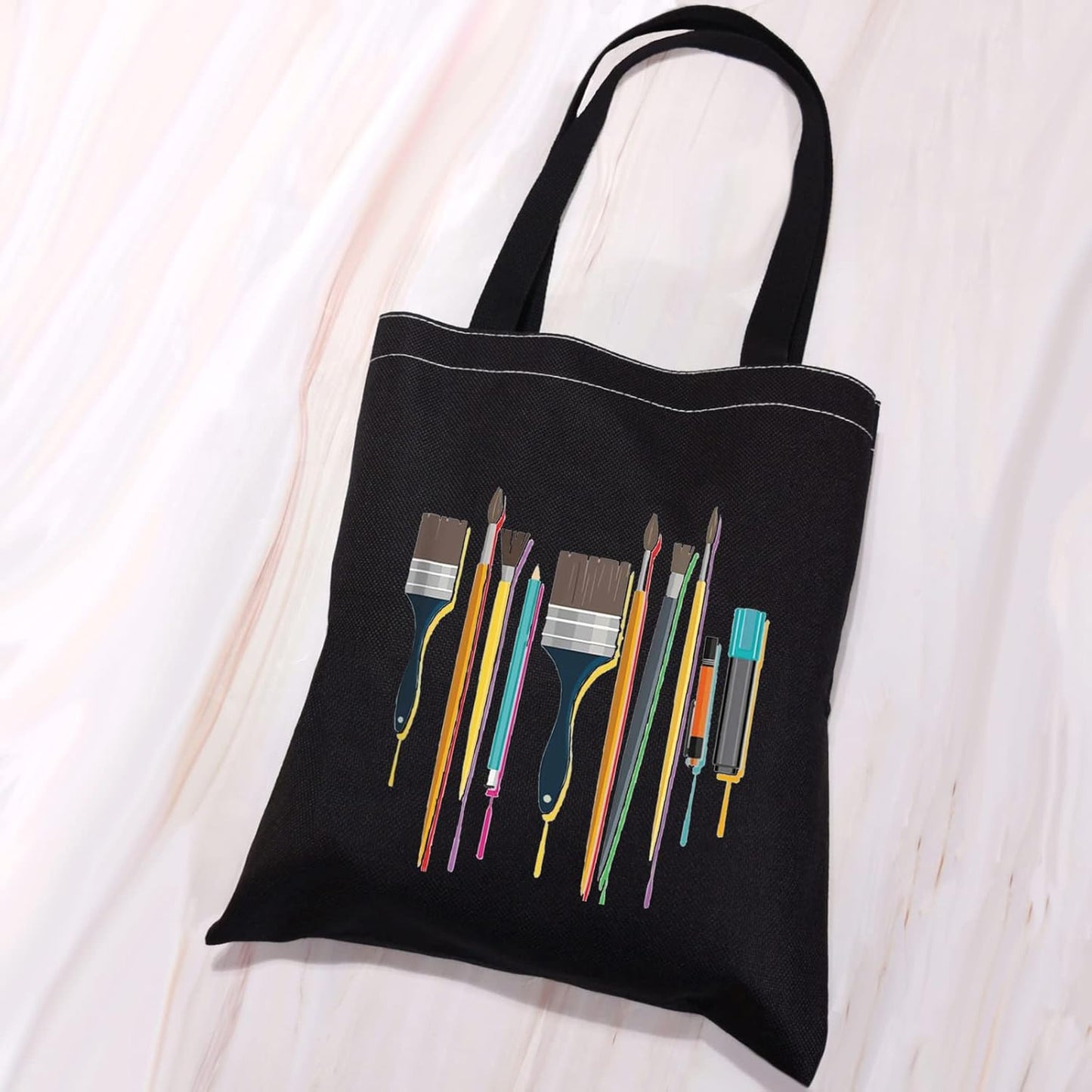 Artist Tote Bag, Creativity is Intelligence Having Fun, Art Teacher Gifts, Art Student Gifts Supply Bag