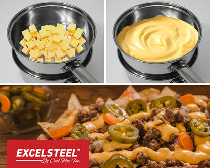 ExcelSteel 579 3 Piece Boiler, 2.5 quart, Stainless Steel