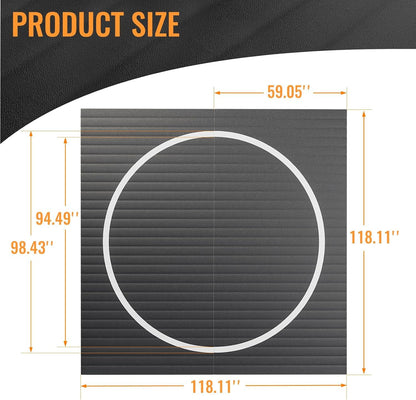 10'x10' Premium Wrestling Mat - 1.2" Thick High-Impact XPE Foam - 3-Layer Anti-Slip, Odor-Control & Waterproof Surface - Roll-up/Foldable Grappling Mat for BJJ, MMA, Judo, Gymnastics & Home Gym