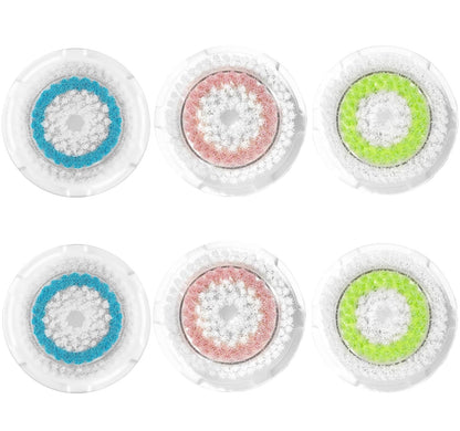Facial Cleansing Brush Head Replacements Compatible with Clarisonic Mia 1, Mia 2, Mia Fit, Alpha Fit, Smart Profile Uplift, Deep Pore Face Brush Head Replacement Cleaning Tool(Mutil Color)