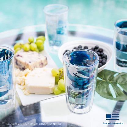 Tervis Kelly Ventura - Abstract Collection Made in USA Double Walled Insulated Tumbler Travel Cup Keeps Drinks Cold & Hot, 16oz 4pk, Assorted