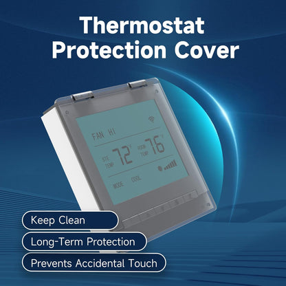 Central AC Thermostat Cover Panel, 4-3/4" AC Wired Controller Panel Protection Cover, Mistake Prevention Cover for AC