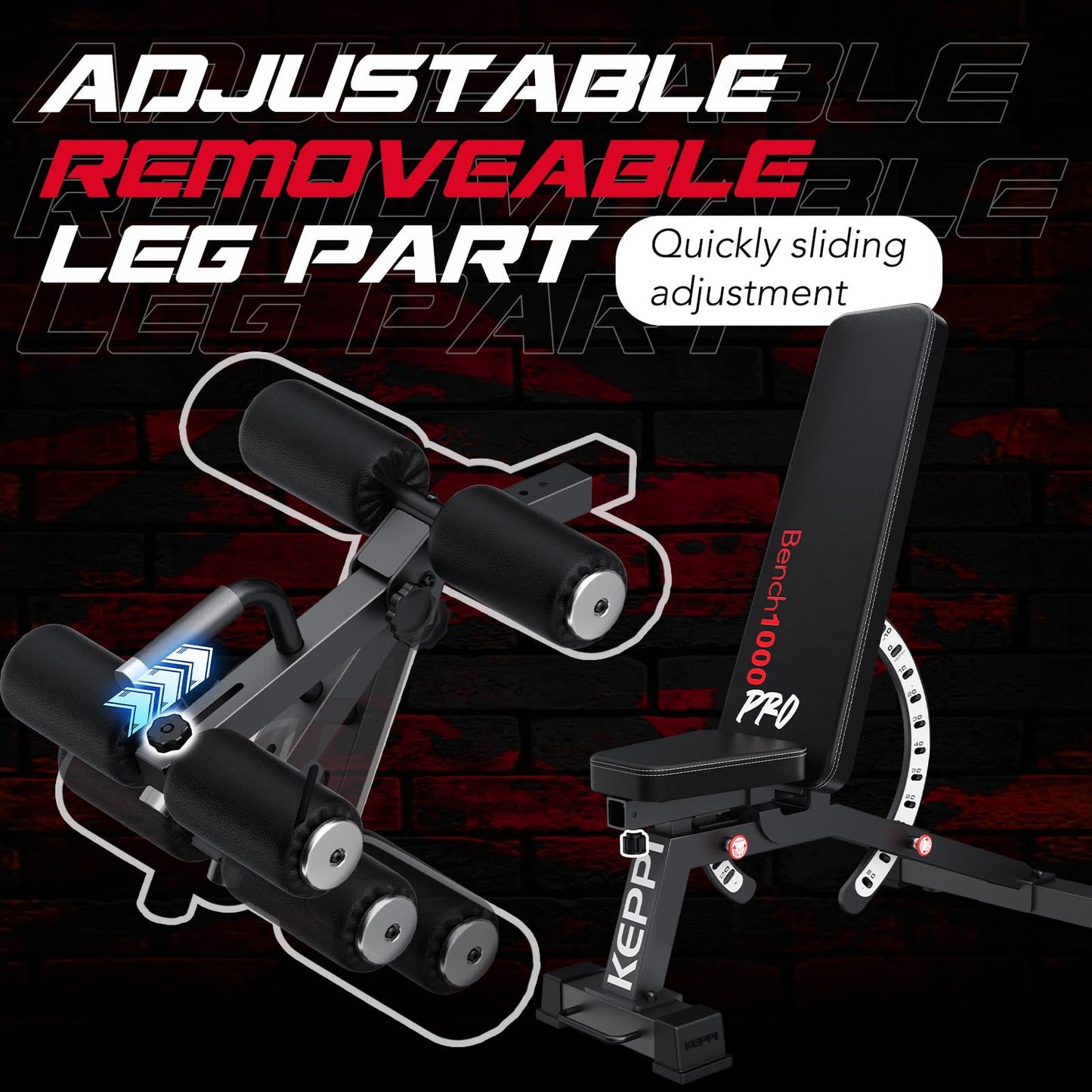 Adjustable Weight Bench, Commercial Grade 1200LB Workout Bench Press Set for Home Gym Strength Training Exercise, Incline Bench with 12+3 Adjustable Backrest&Seat Positions for Full Body Fitness