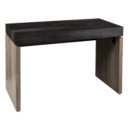 SEI Furniture - Hapsford Writing Desk - Transitional Design, Black Iron and Wood - Ideal for Home Office, Bedroom (HO1142637)
